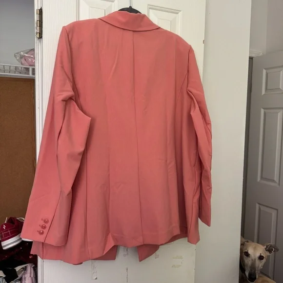 Lane Bryant Pink Blazer Modern Relaxed Fit Never Worn - Picture 2 of 4